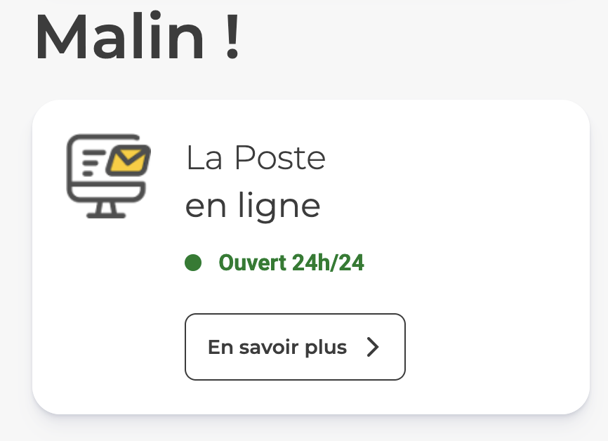 Lien vers La Poste 24/24