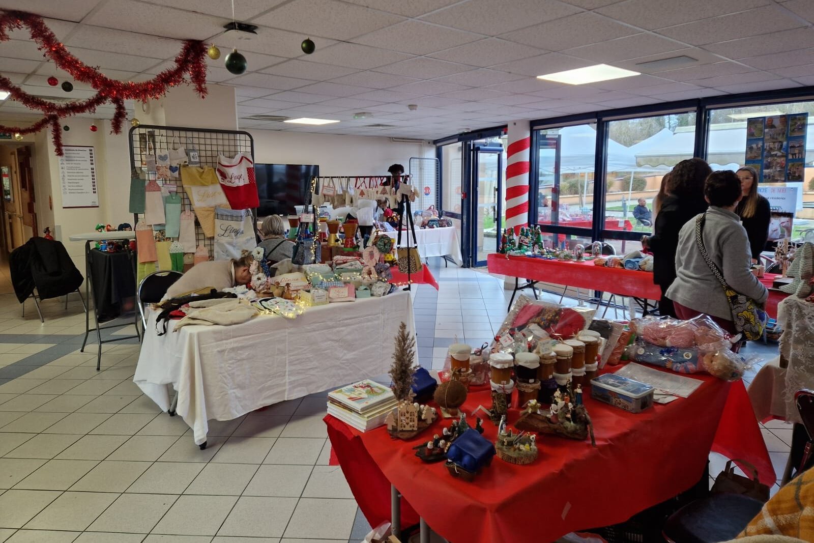 Stands au marché de Noël