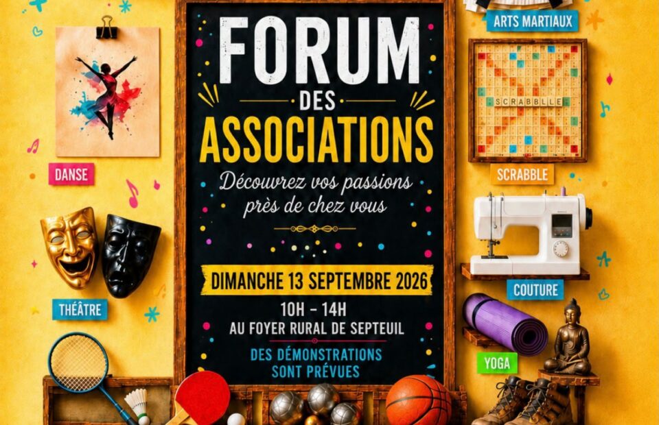 Affiche Septeuil forum des associations 2026