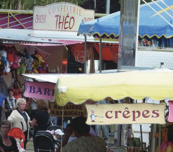 Stand de la fête foraine à Septeuil