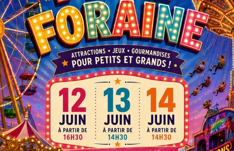 Affiche fête foraine 2026