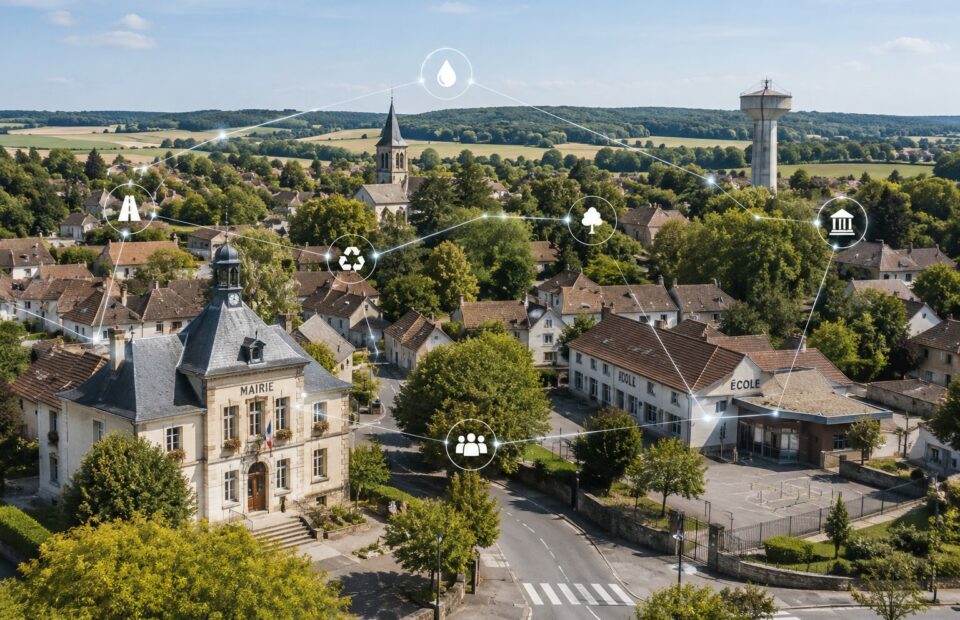 Illustration des liens entre communes
