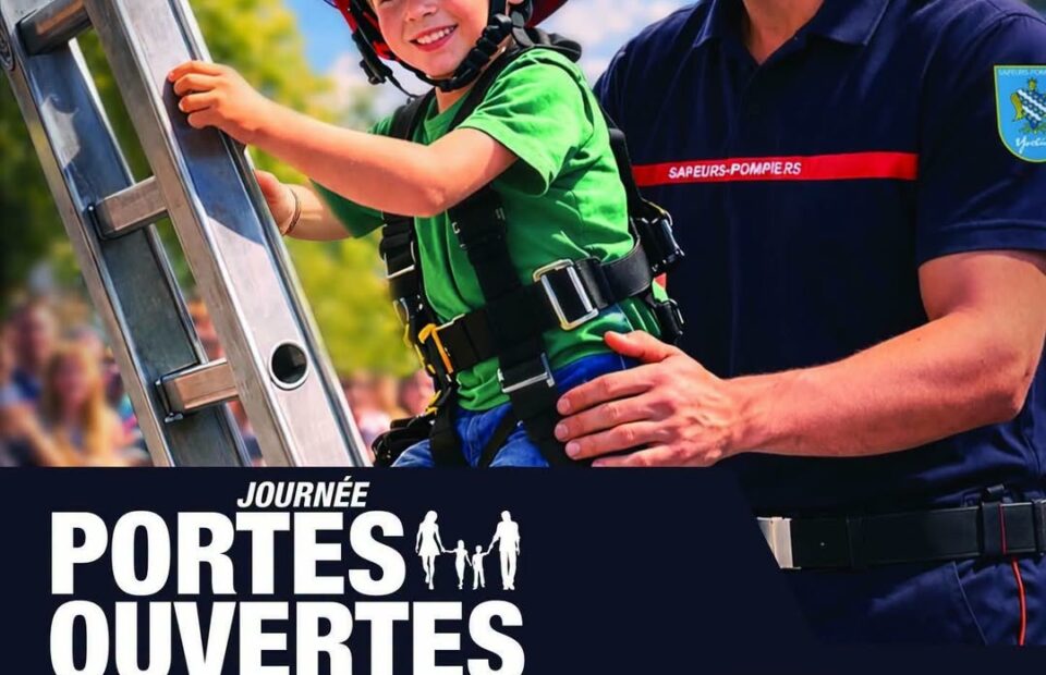 Affiche portes ouvertes des pompiers