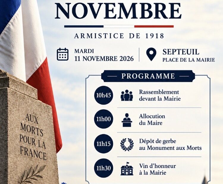 Affiche de la commémoration du 11 novembre